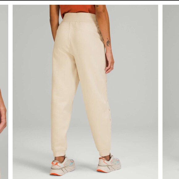 Lululemon Like New Braided Detail High-Rise Jogger in White Opal - Size 16 - Picture 3 of 12